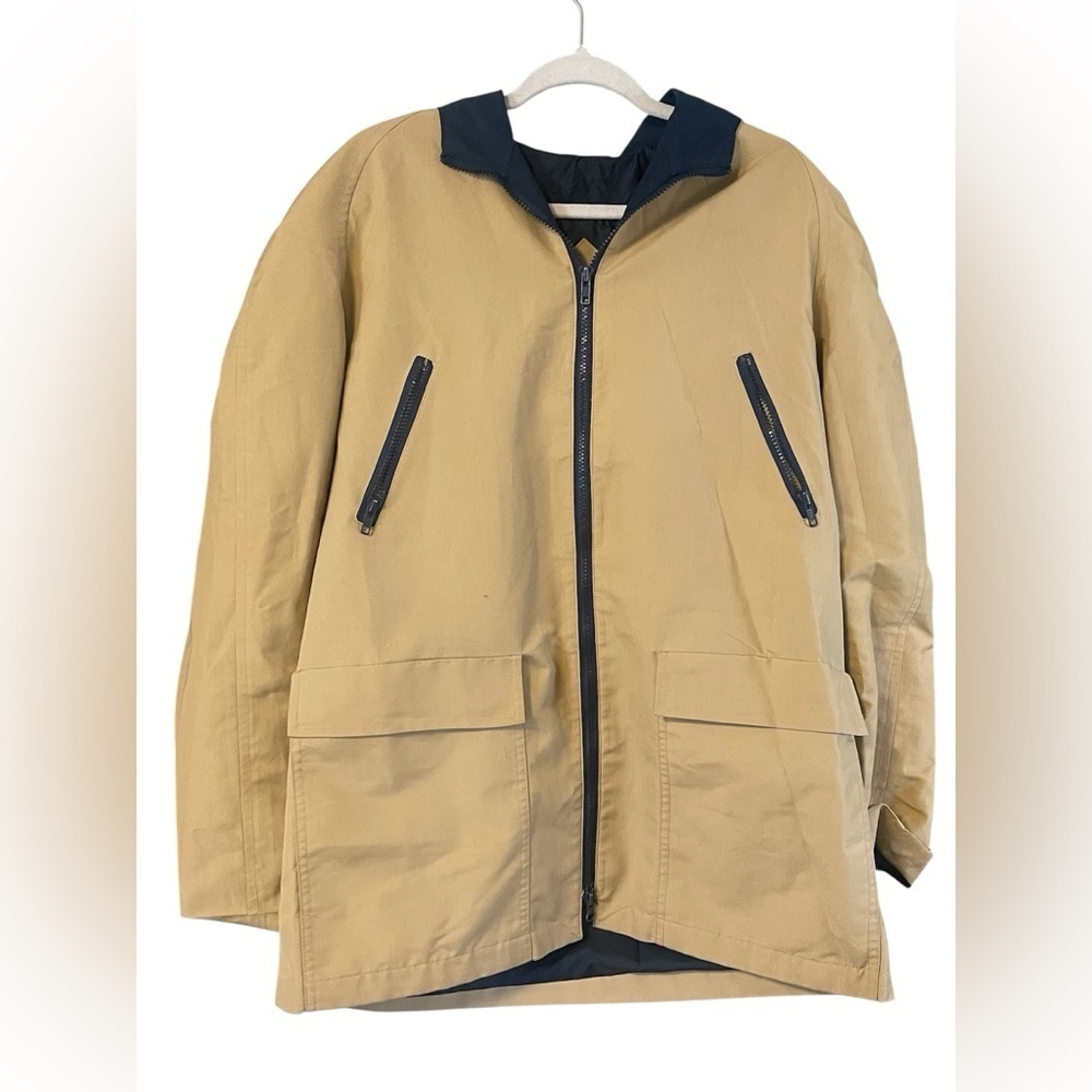 LONDON FOG  Tan Jacket with Navy Accents